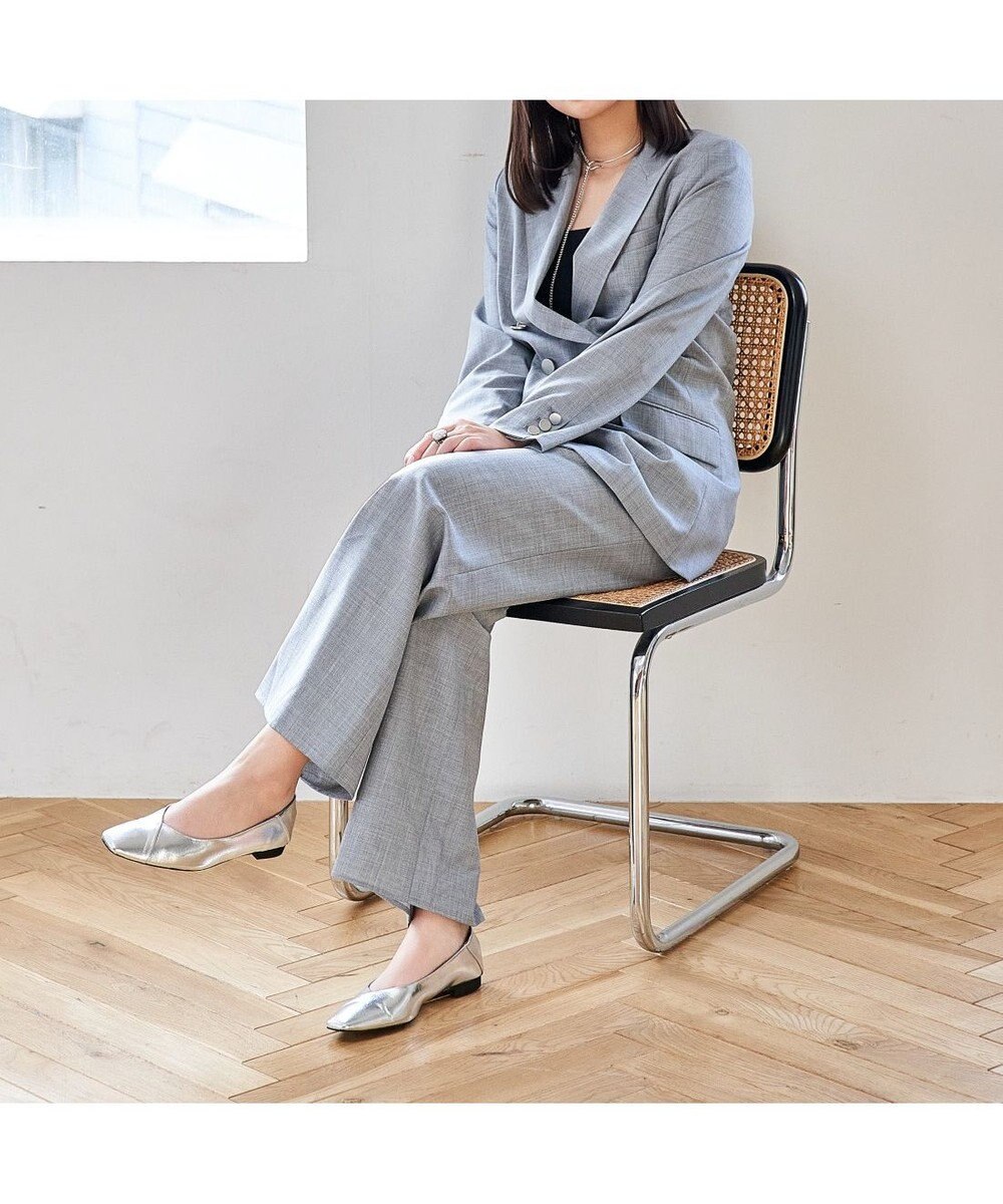 MODE ET JACOMO <carino>スクエアトゥバレエシューズ 