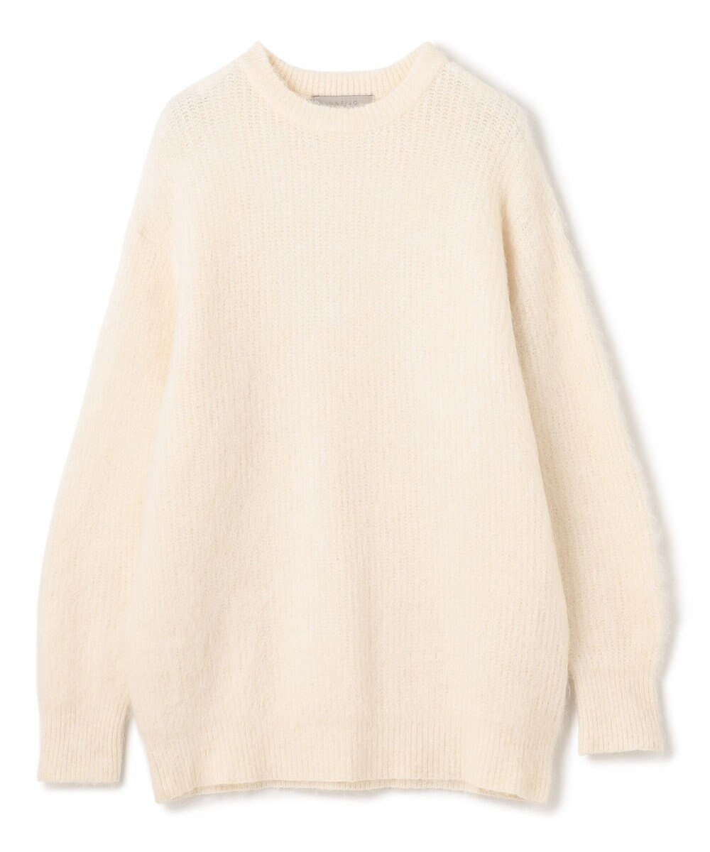 UNFILO アルパカシャギー ロングニット 