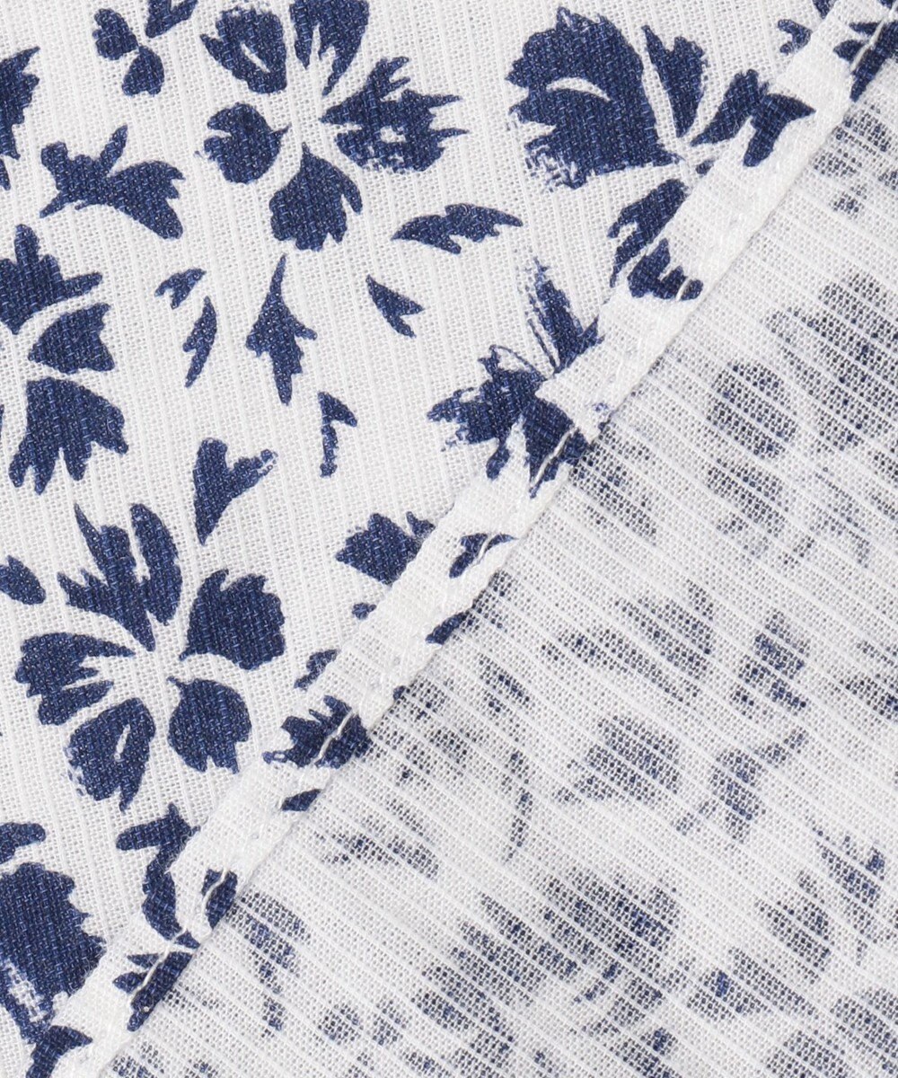 JOSEPH ABBOUD 【サスティナブル】コットンリヨセルリネンフラワープリント シャツ 