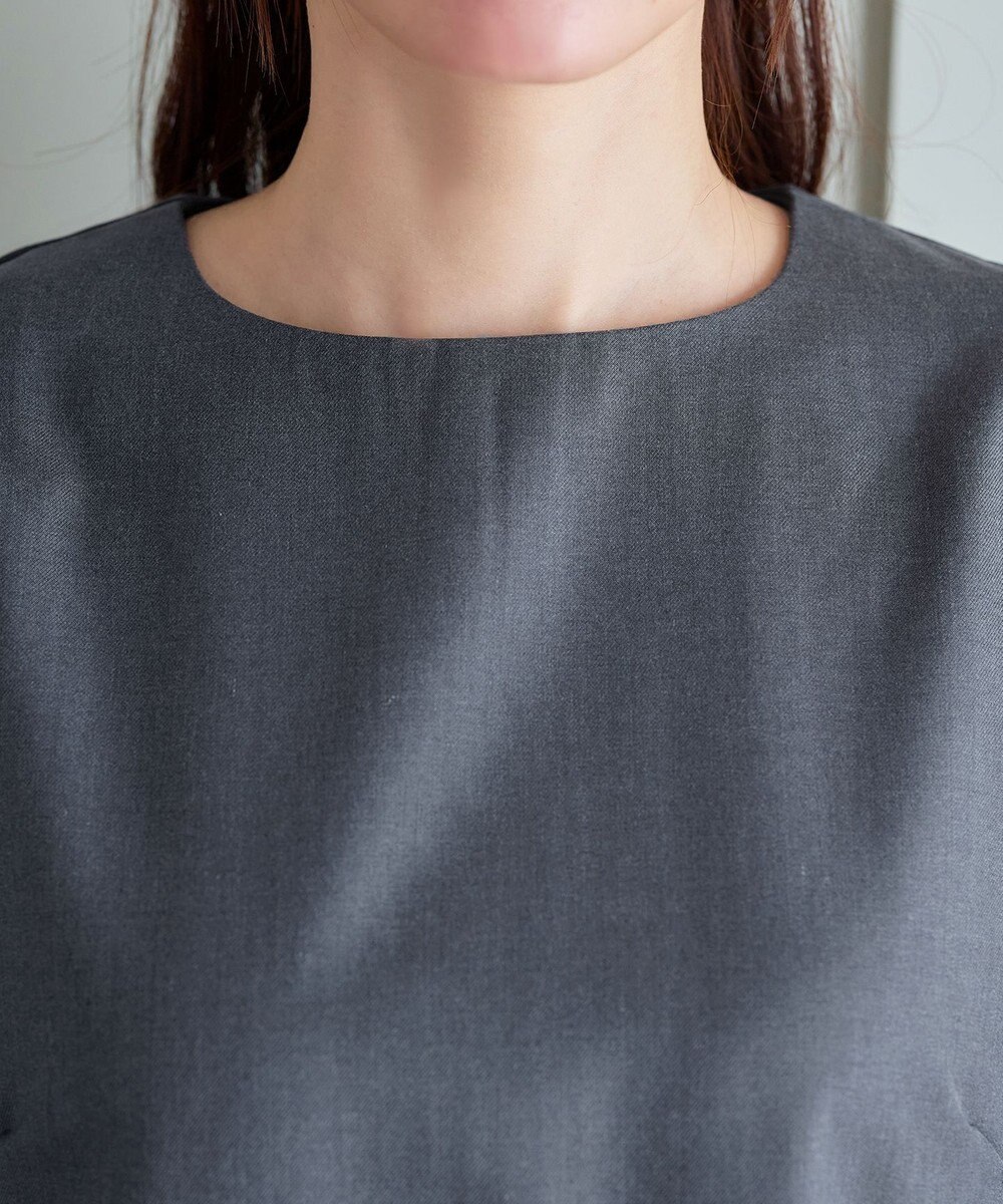 Tiaclasse L 裾フレアパフスリーブワンピース 