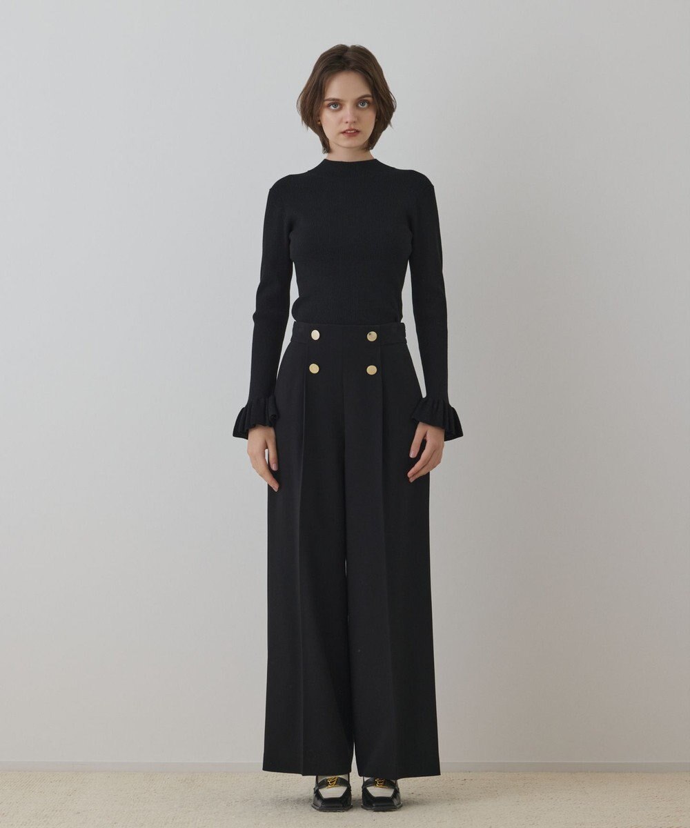 GRACE CONTINENTAL ラメリブニットトップ 