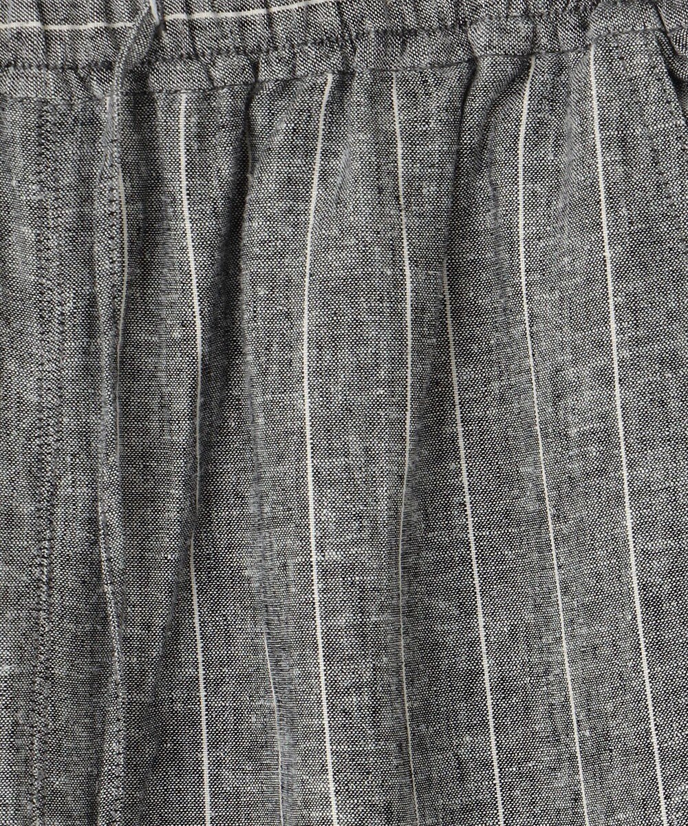 ANY 【ウエストゴム】リネンレーヨンワイドパンツ 