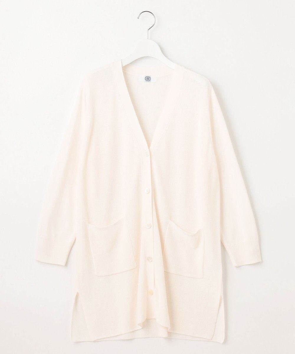 J.PRESS LADIES L 【洗える】COTTON MODAL Vネック カーディガン 