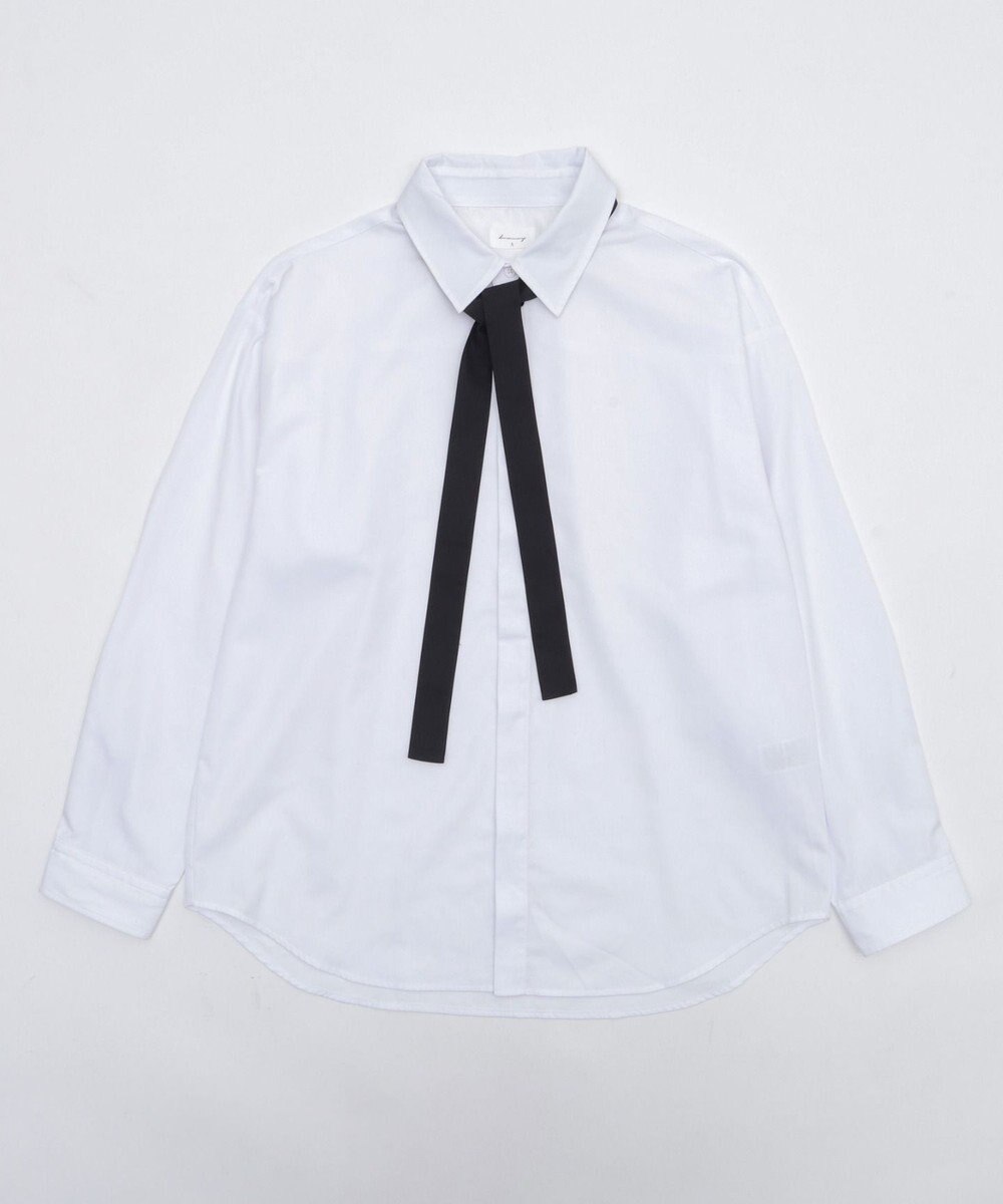 WEGO 【ユニセックス着用ITEM/MLサイズ展開】TRボウタイシャツ（LS） 