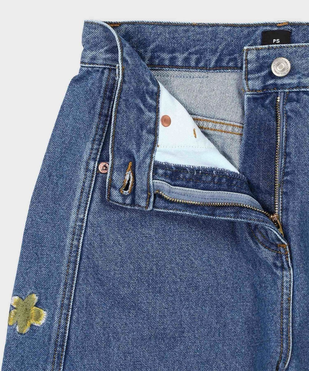 Paul Smith PS Happy フラワーエンブロイダリー デニムパンツ 