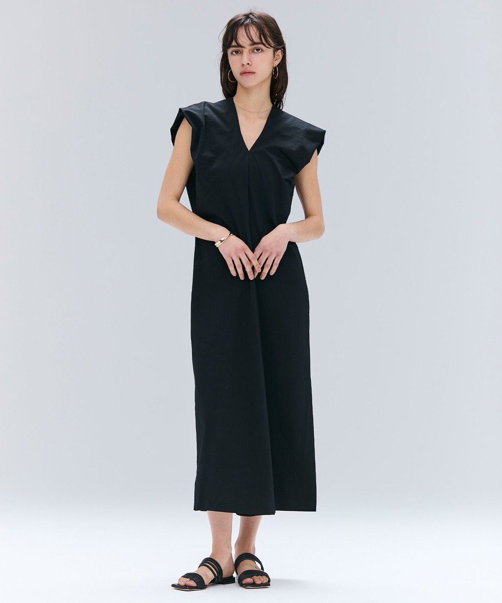 BEIGE， 【洗える】SCALA / コットンリネンボリュームスリーブワンピース 