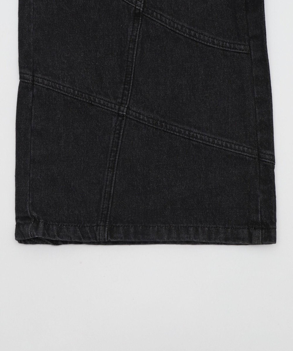 WEGO 【ユニセックス着用ITEM】スウィッチングフレアデニムパンツ 