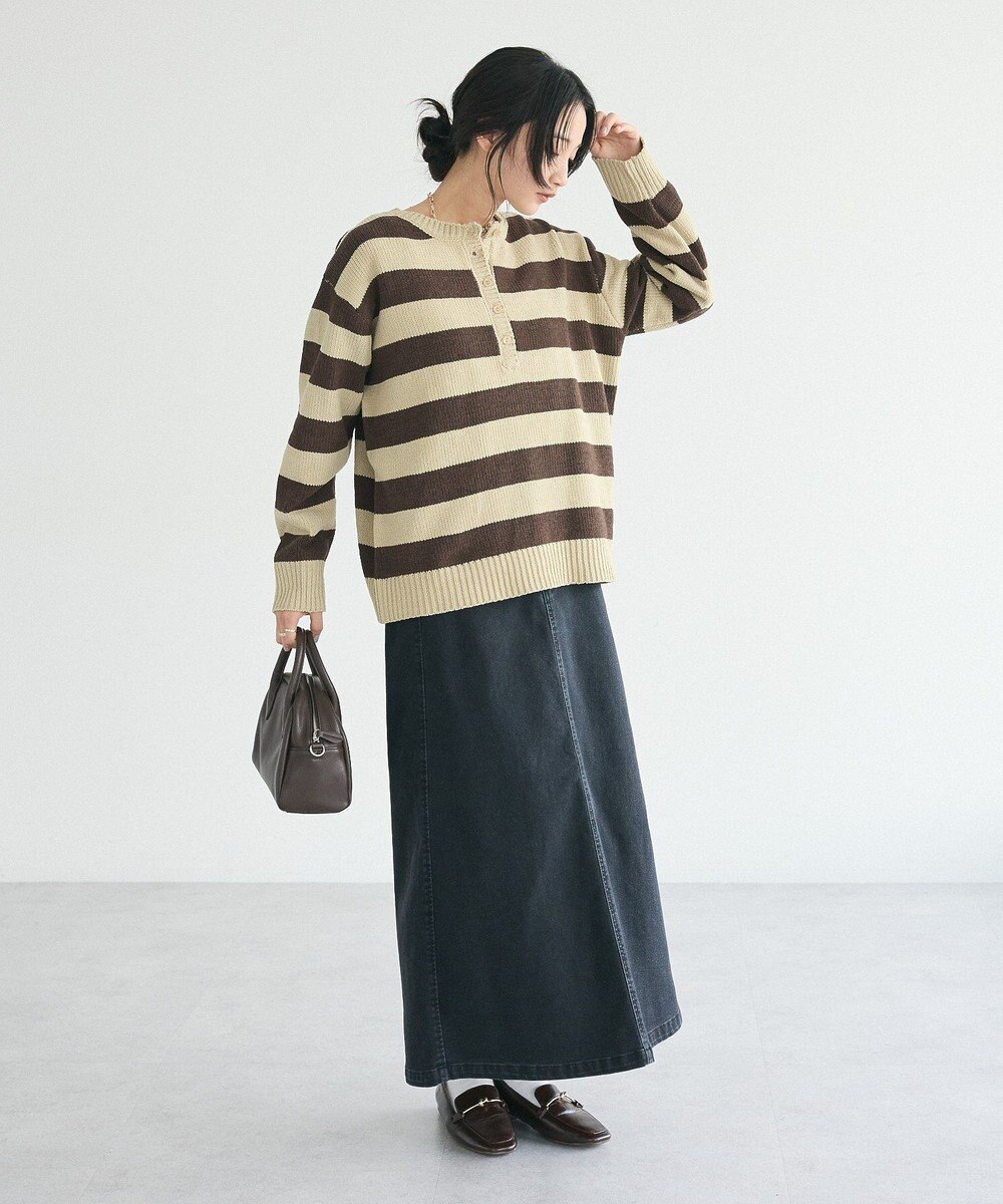 CRAFT STANDARD BOUTIQUE 裏起毛デニムＡラインスカート 