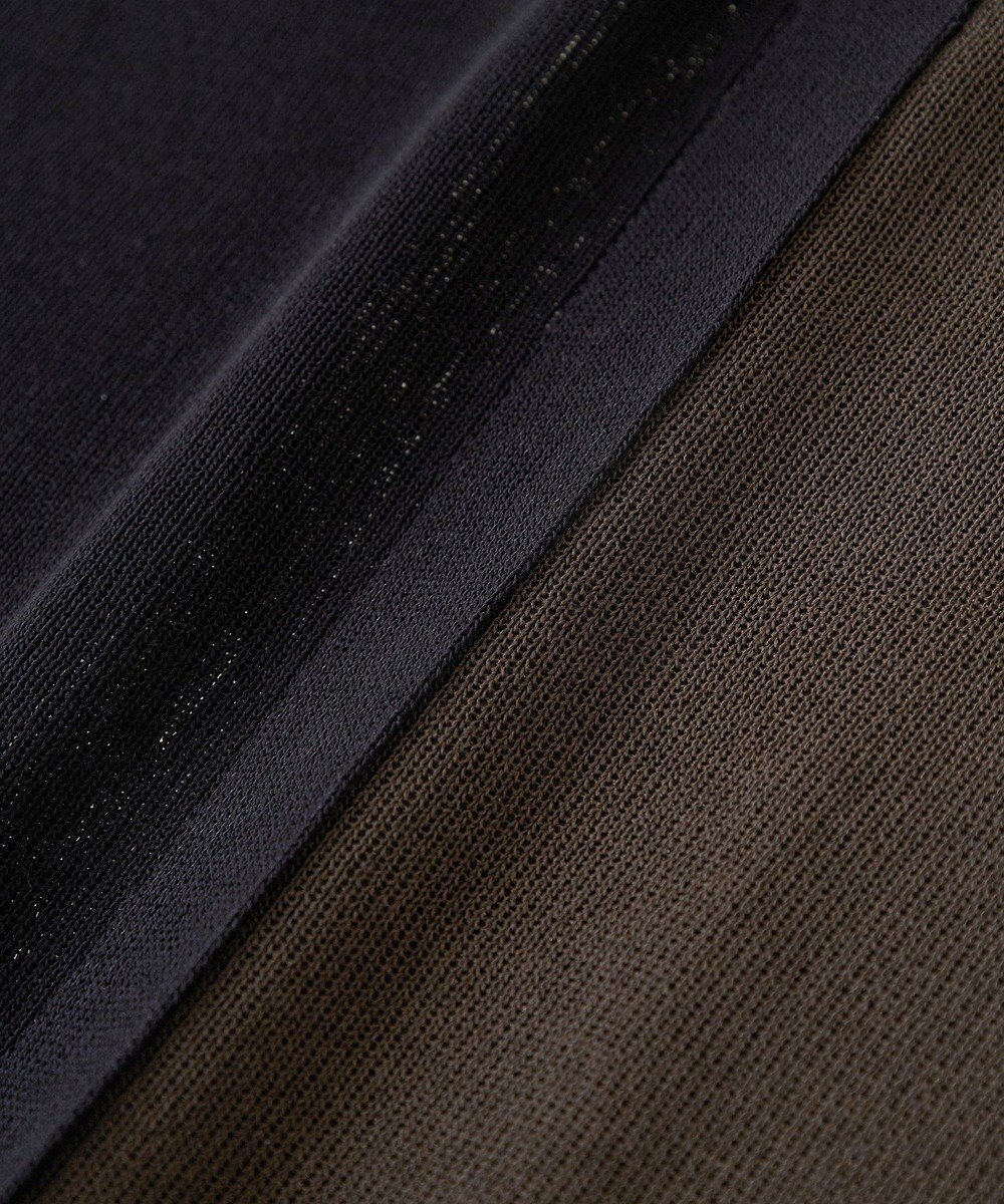 YECCA VECCA メッシュ編みレイヤードニット 