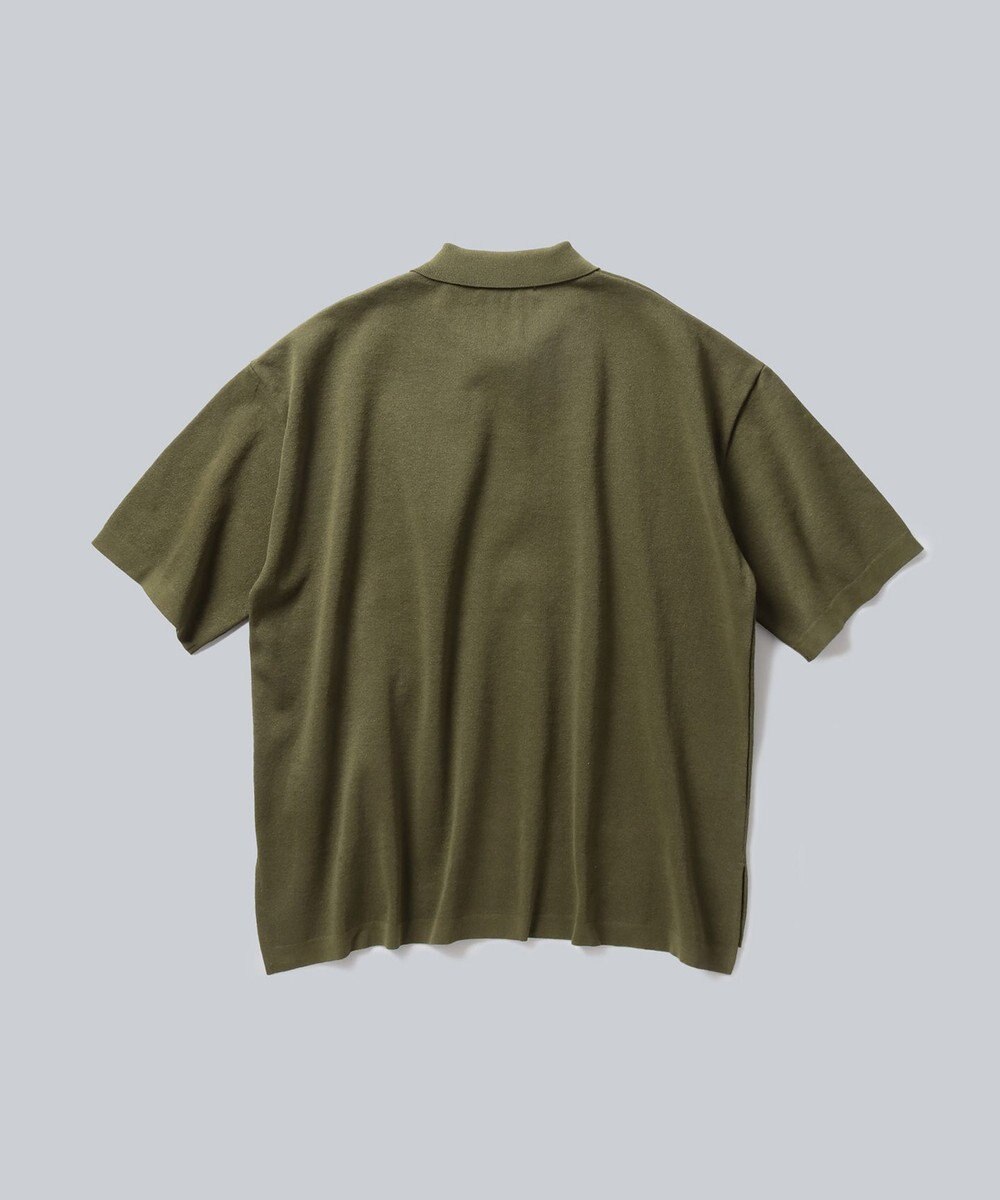 WHITE MAILS 【UNISEX】PAPER KINT HALF SLEEVE OVERSIZED ポロシャツ 