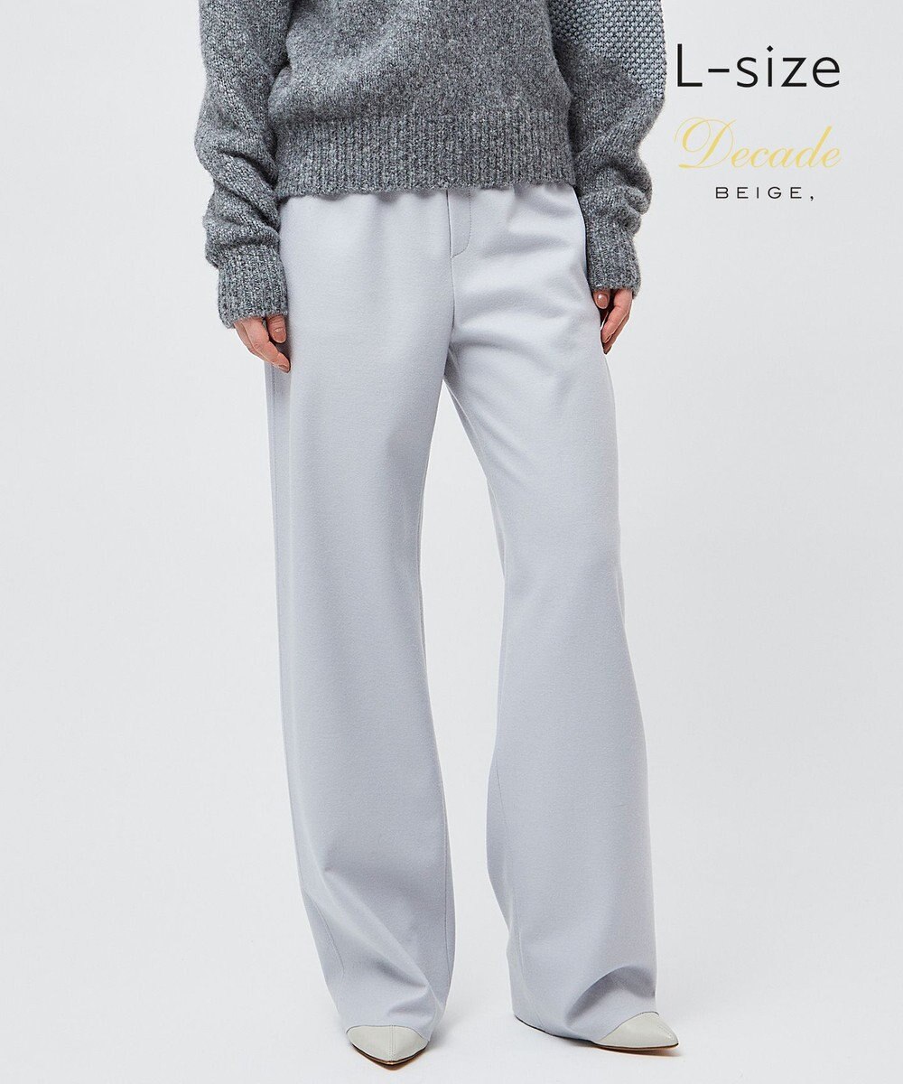 BEIGE， 【L-size】CORBY / ウエストゴムワイドパンツ 