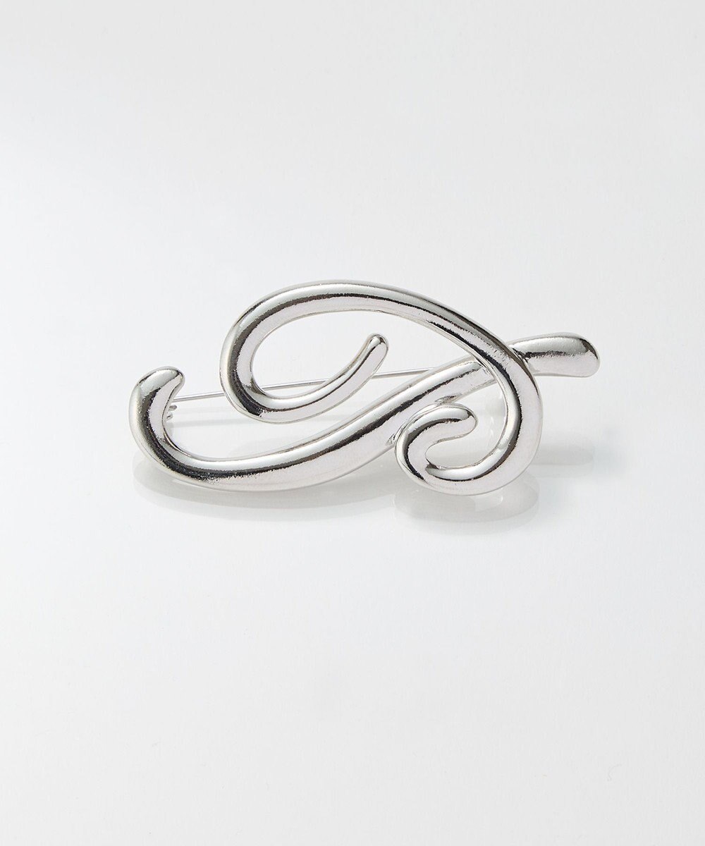 Phoebe ニュアンスメタルブローチ　シルバー 