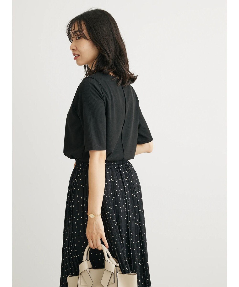 Green Parks ５分袖カットリブプルオーバー 