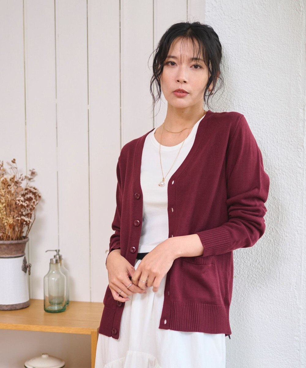 WEGO 【WEB限定/2025年秋冬新作//洗濯OK/毛玉レス/MLXLサイズ展開/オフィス/カジュアル】ベーシックニットカーディガン 