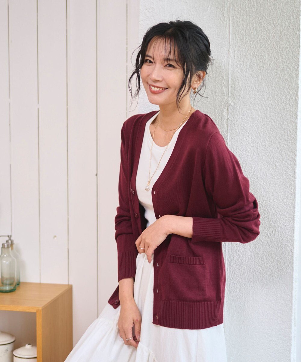 WEGO 【WEB限定/2025年秋冬新作//洗濯OK/毛玉レス/MLXLサイズ展開/オフィス/カジュアル】ベーシックニットカーディガン 