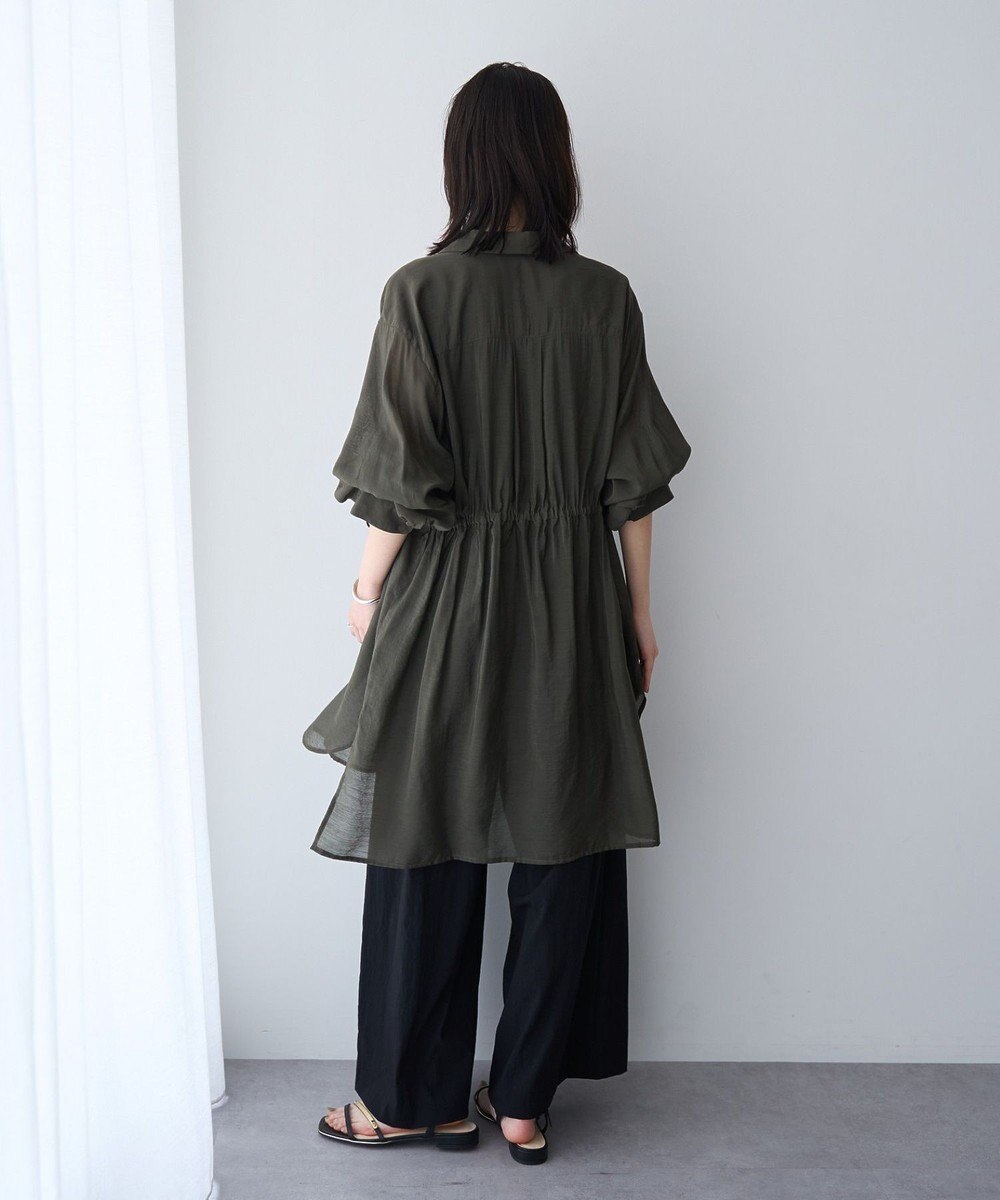 YECCA VECCA シアー2way袖バルーンチュニック 