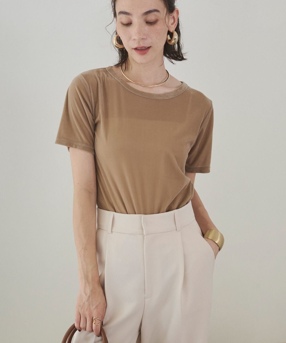 WEGO 【ANGIE VINTAGE】シアーベロアTシャツ 