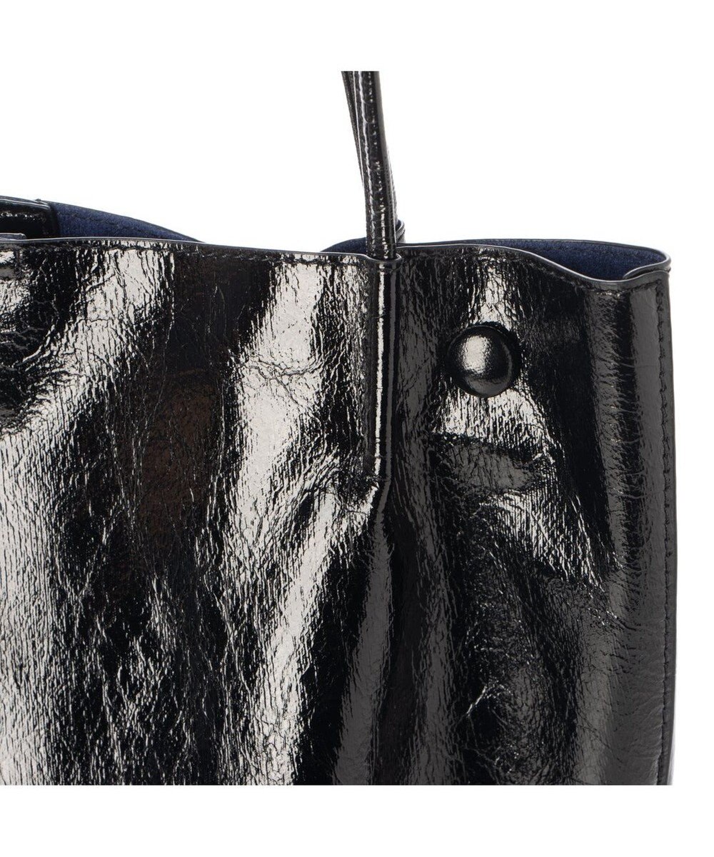 UNBILLION カシュカシュ cachecache / クラッシュメタリック肩入れバケツトートバッグ 