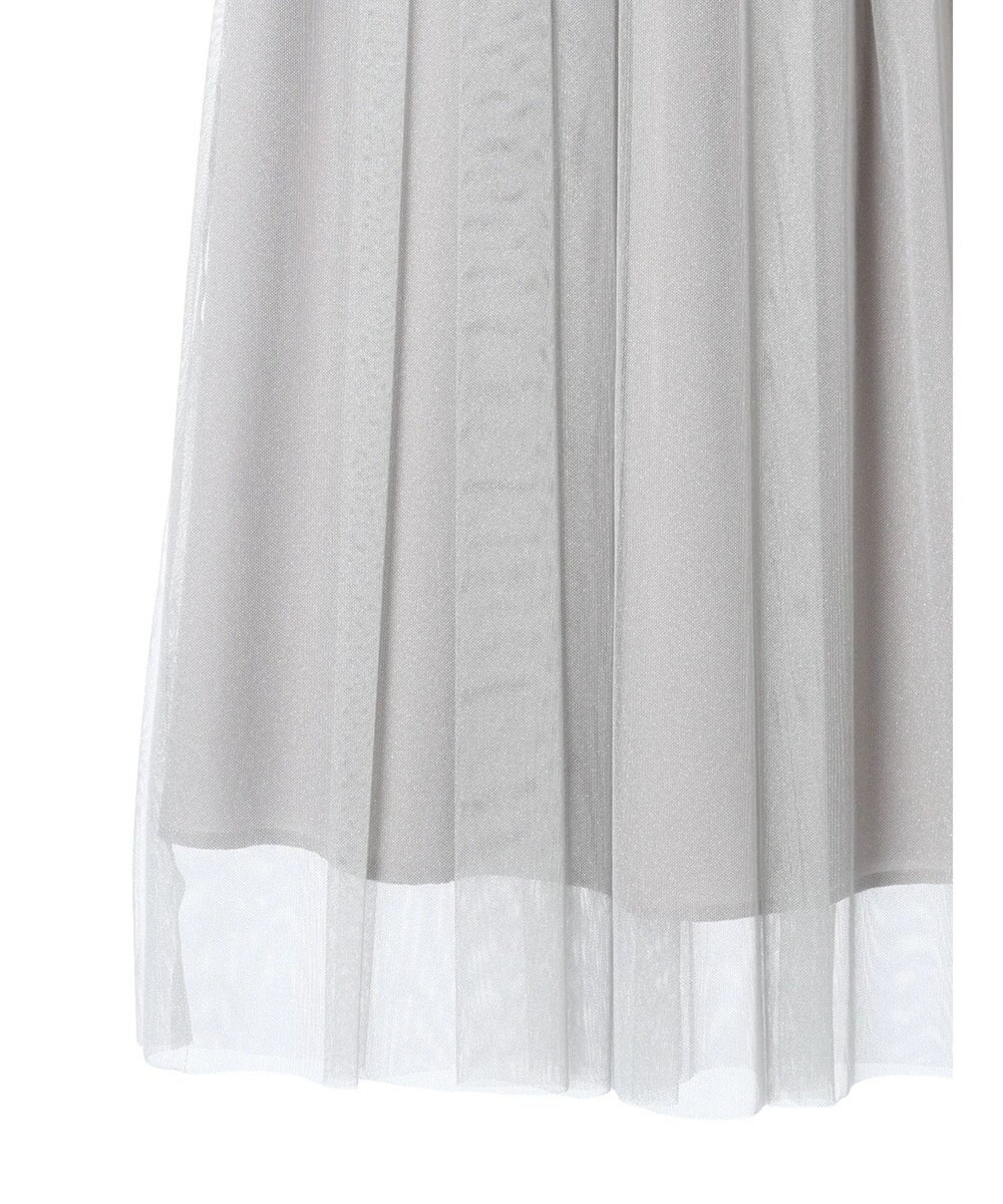 YECCA VECCA ラメチュールギャザースカート 