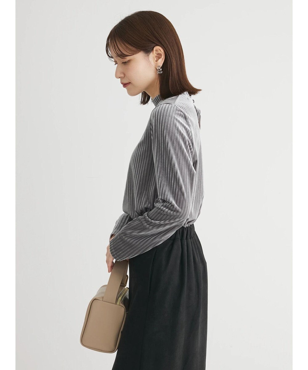 Green Parks ・ＳＵＧＡＲ　ＳＰＯＯＮ　ベロアストライプハイネック 