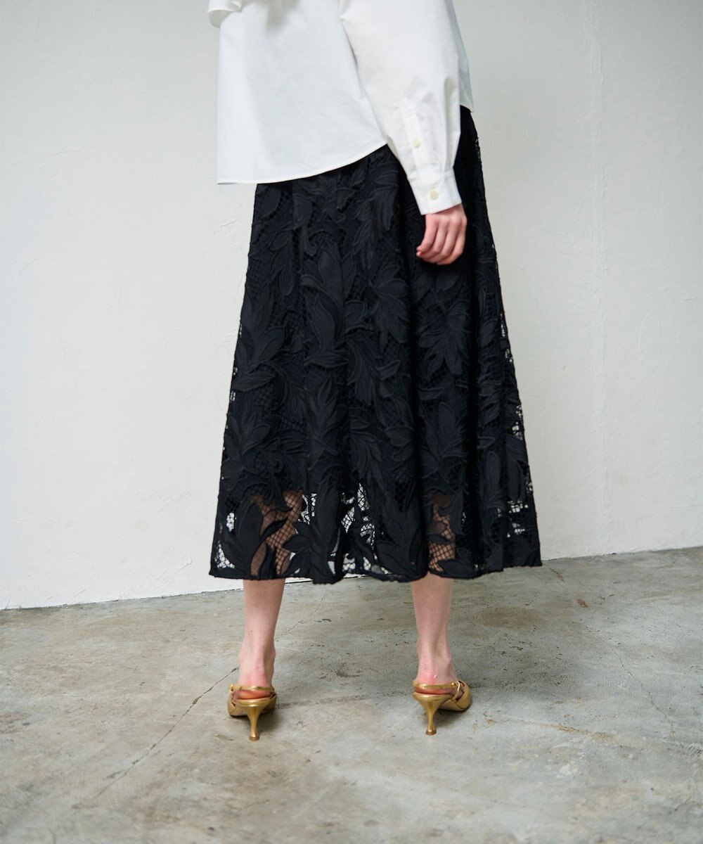 GRACE CONTINENTAL ケミカルリーフスカート 