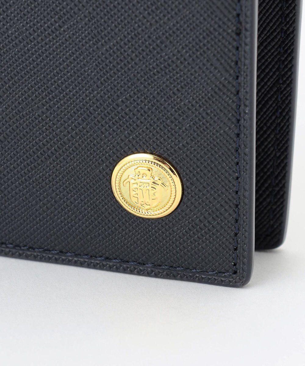 J.PRESS MEN 【MORPHO×J.PRESS】エンブレムボタン 二つ折り財布(小銭入れ付き札入) 