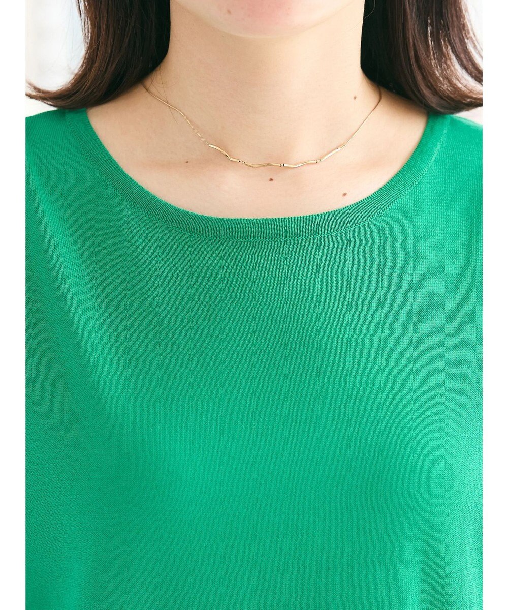 CRAFT STANDARD BOUTIQUE UVカット/接触冷感/洗える/ 半袖ニットプルオーバー 