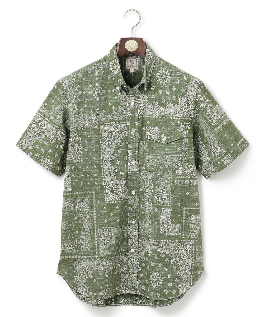 J.PRESS MEN ペイズリーバンダナプリント シャツ 