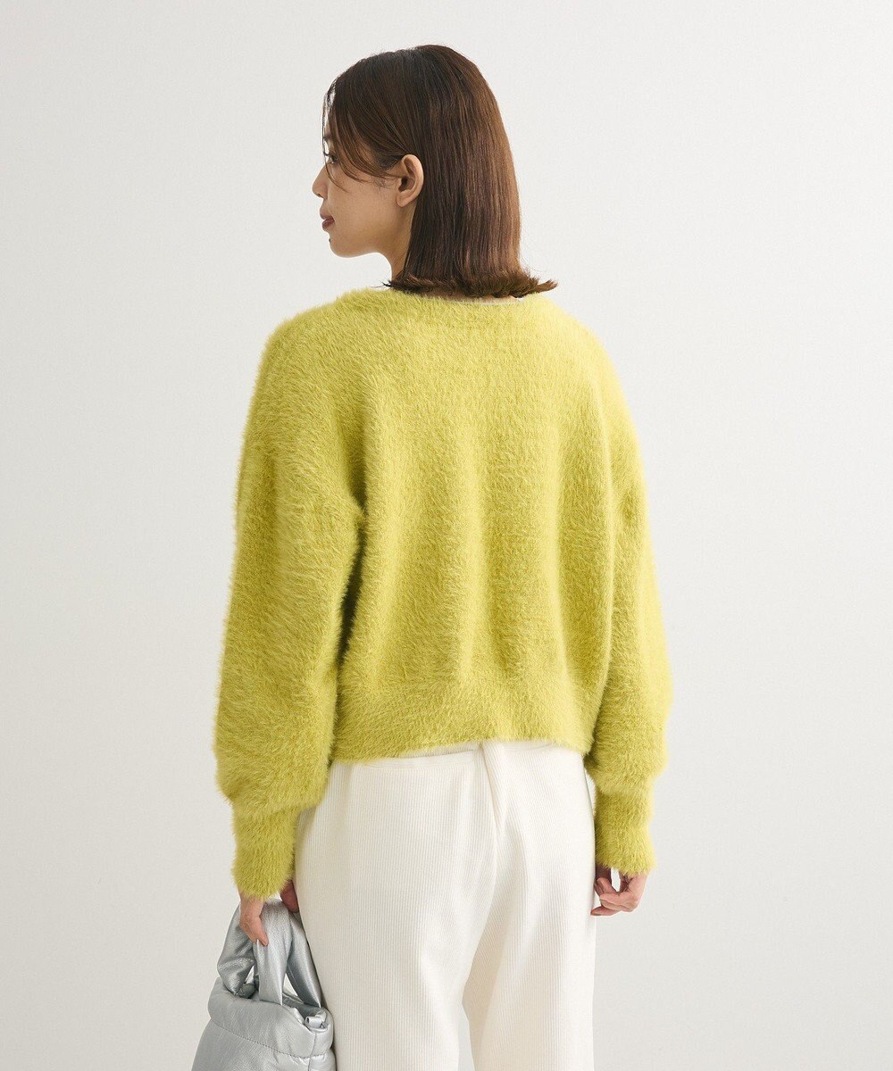 Green Parks ラメシャギーニットカーディガン 