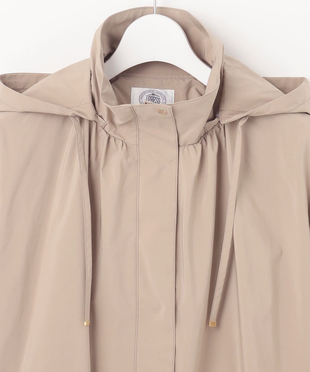 J.PRESS LADIES L 【洗える・撥水】マイクロタフタ フーデッド ショート コート 