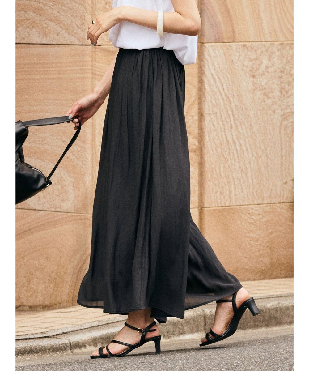 AMERICAN HOLIC エアリーギャザーガウチョパンツ【裏地：接触冷感】 