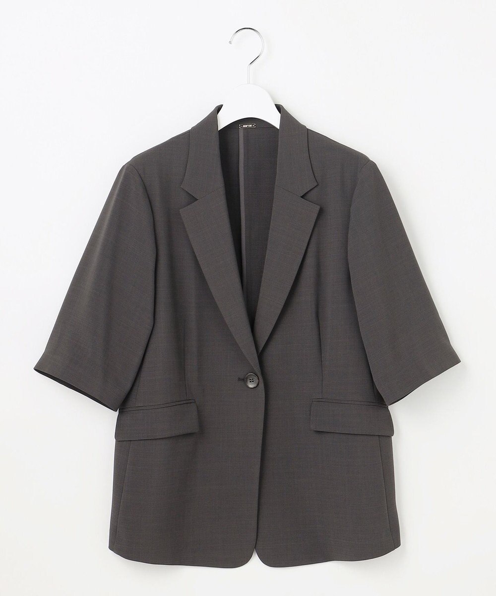 ANY SIS アーバンクールタッチ 半袖 ジャケット 