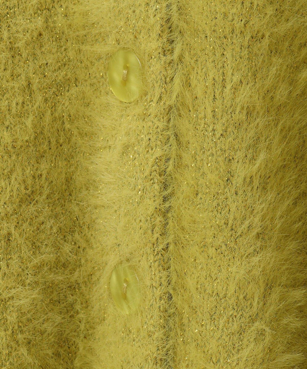 Green Parks ラメシャギーニットカーディガン 