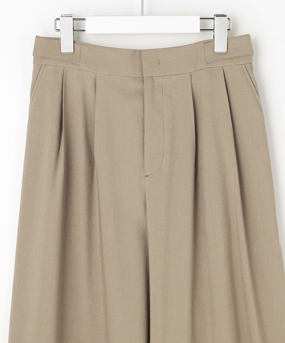 自由区 S 【セットアップ対応】リネンストレッチワイド パンツ 