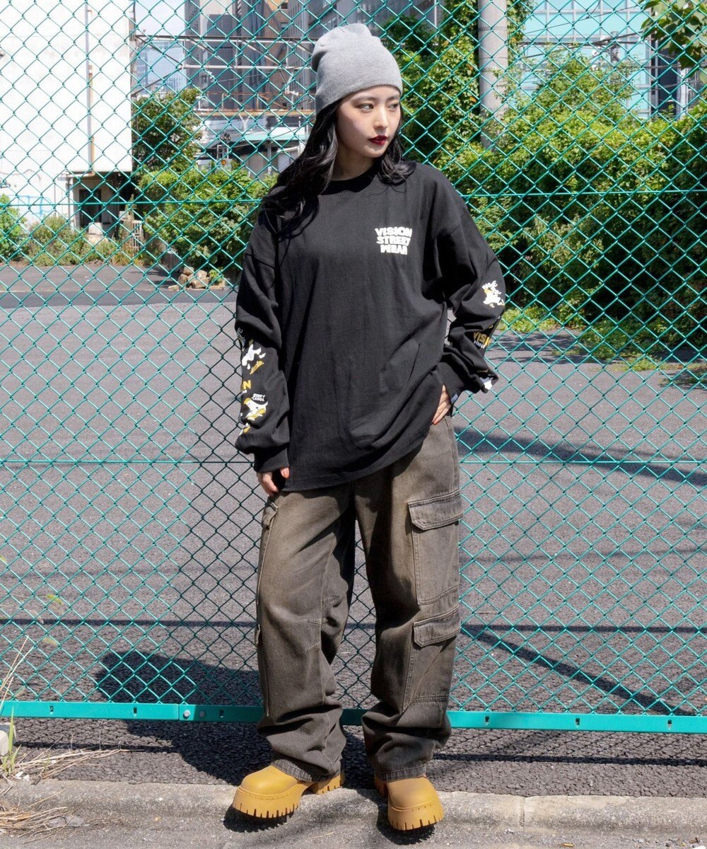 WEGO 【ユニセックス着用ITEM/MLサイズ展開】別注VISIONゴーストグラフィックT（LS） 