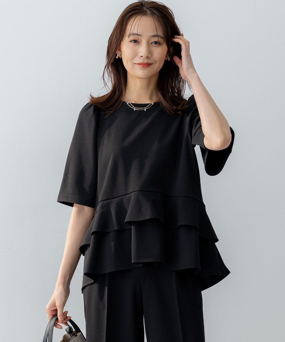 組曲 S ご好評につき追加生産【WEB限定】ジョーゼットジャージーティアード ブラウス 