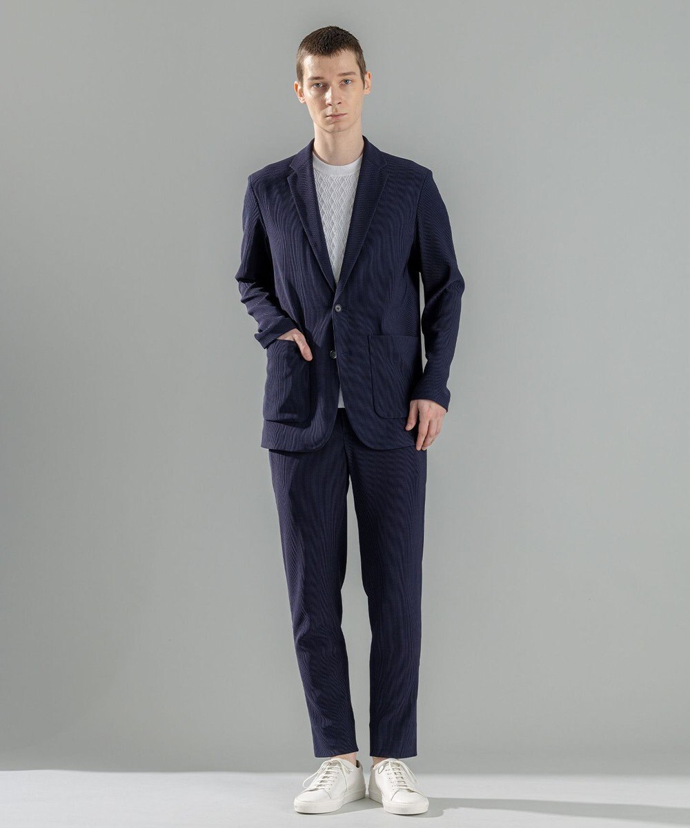 JOSEPH HOMME 【洗える】ドライコットンリンクス　半袖クルーネックニット 