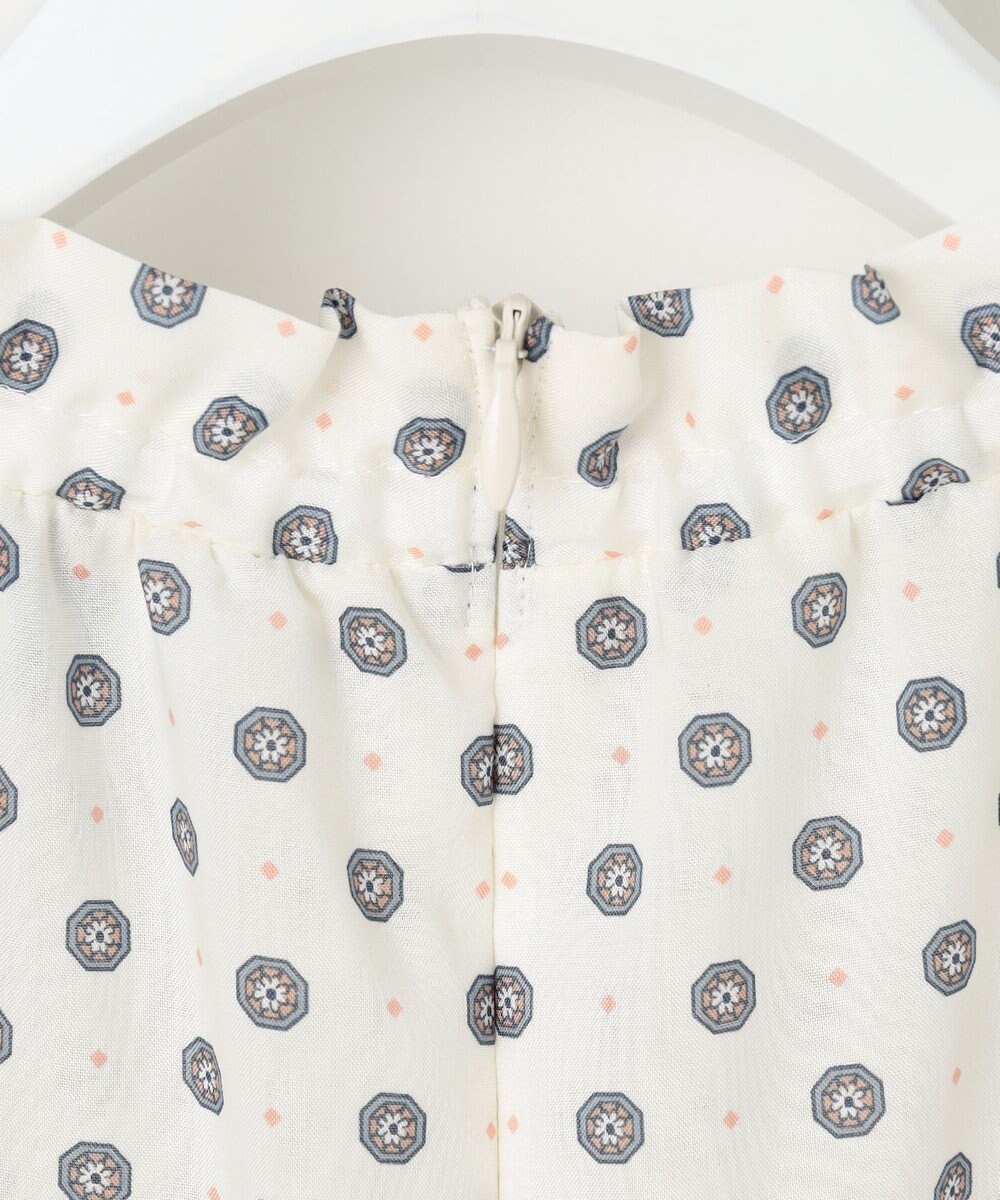 J.PRESS LADIES 【洗える】ジオメトリックプリント ブラウス 