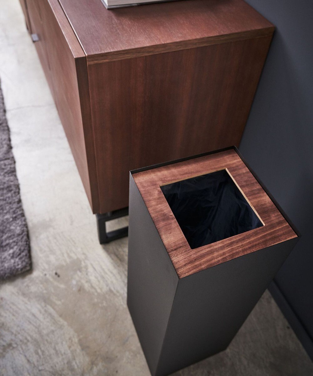 tower トラッシュカン リン 角型ロング ブラウン 