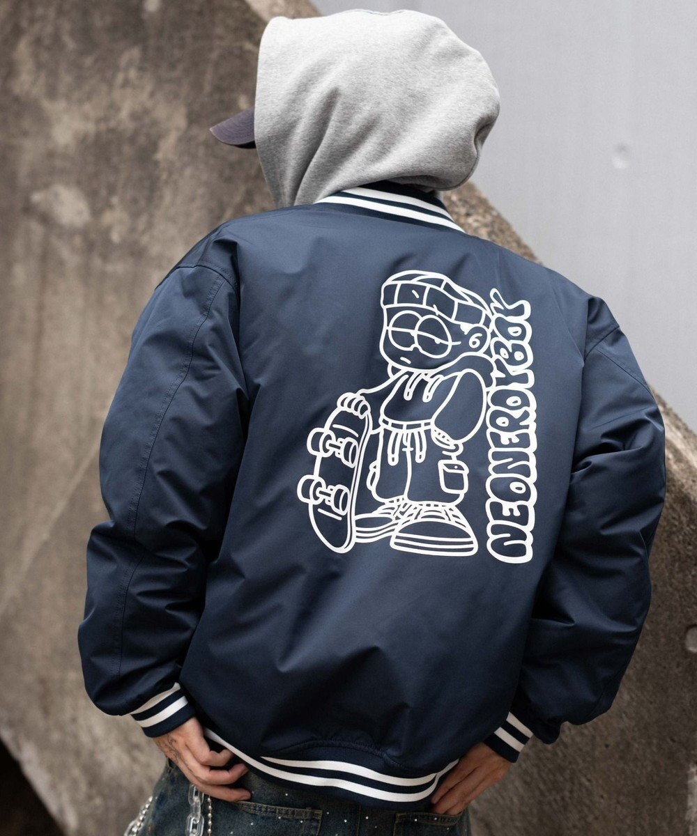 WEGO 【ユニセックス着用ITEM】グラフィックパファースタジャン 