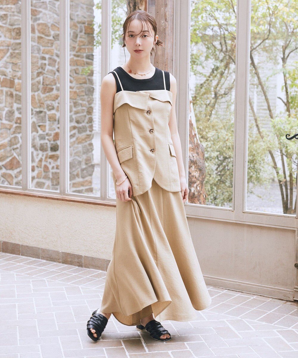 earth music&ecology ニットタンクトップ 