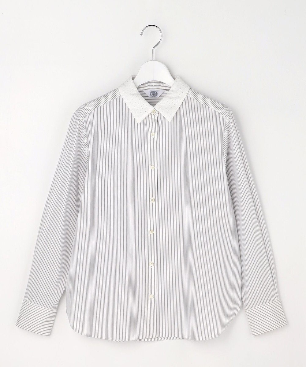 J.PRESS LADIES L 【WEB限定カラーあり・2way】エステネージュ TYPEWRITER STRIPE シャツ 