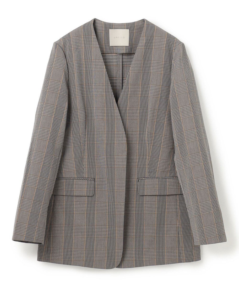 UNFILO TENNEN TOUCH ノーカラージャケット 