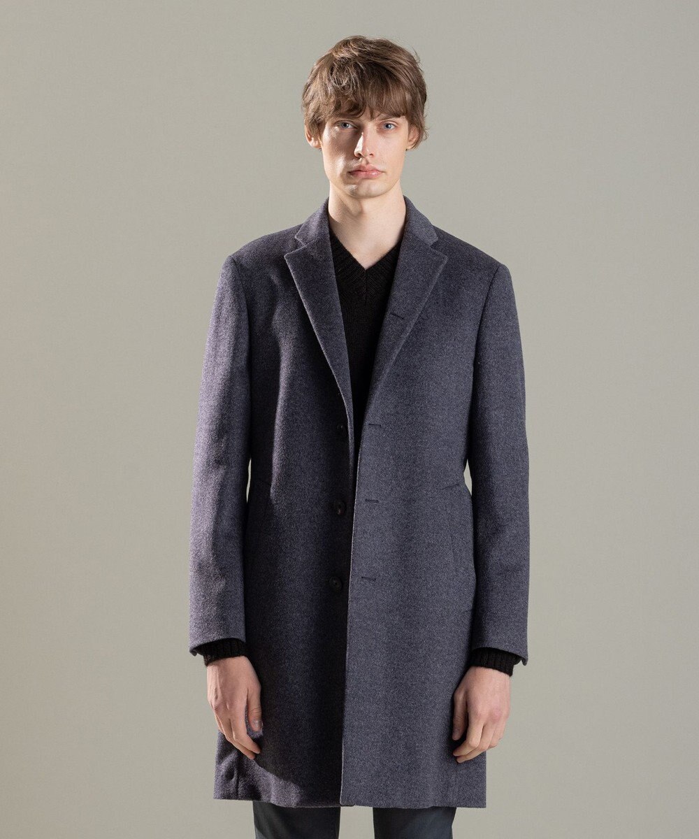 JOSEPH HOMME グロッシーウール　チェスターコート 