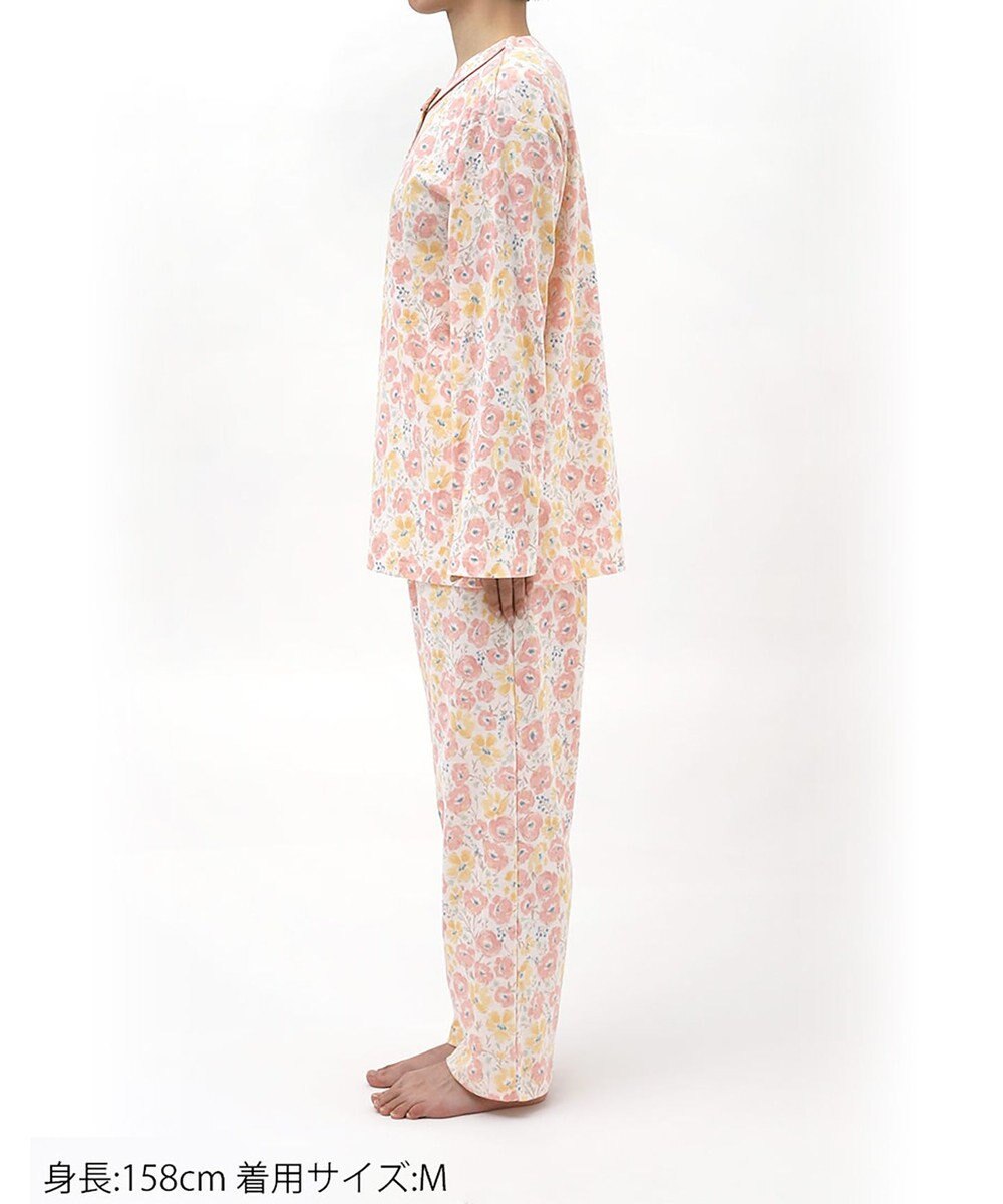 Wing パジャマ 綿100%(本体) スムース素材 長袖 長ズボン レディース EP6018 ウイング／ワコール 