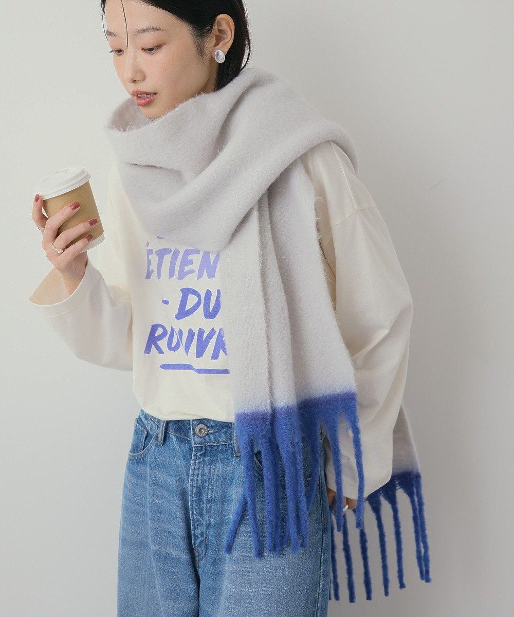 AMERICAN HOLIC バイカラーシャギーマフラー 