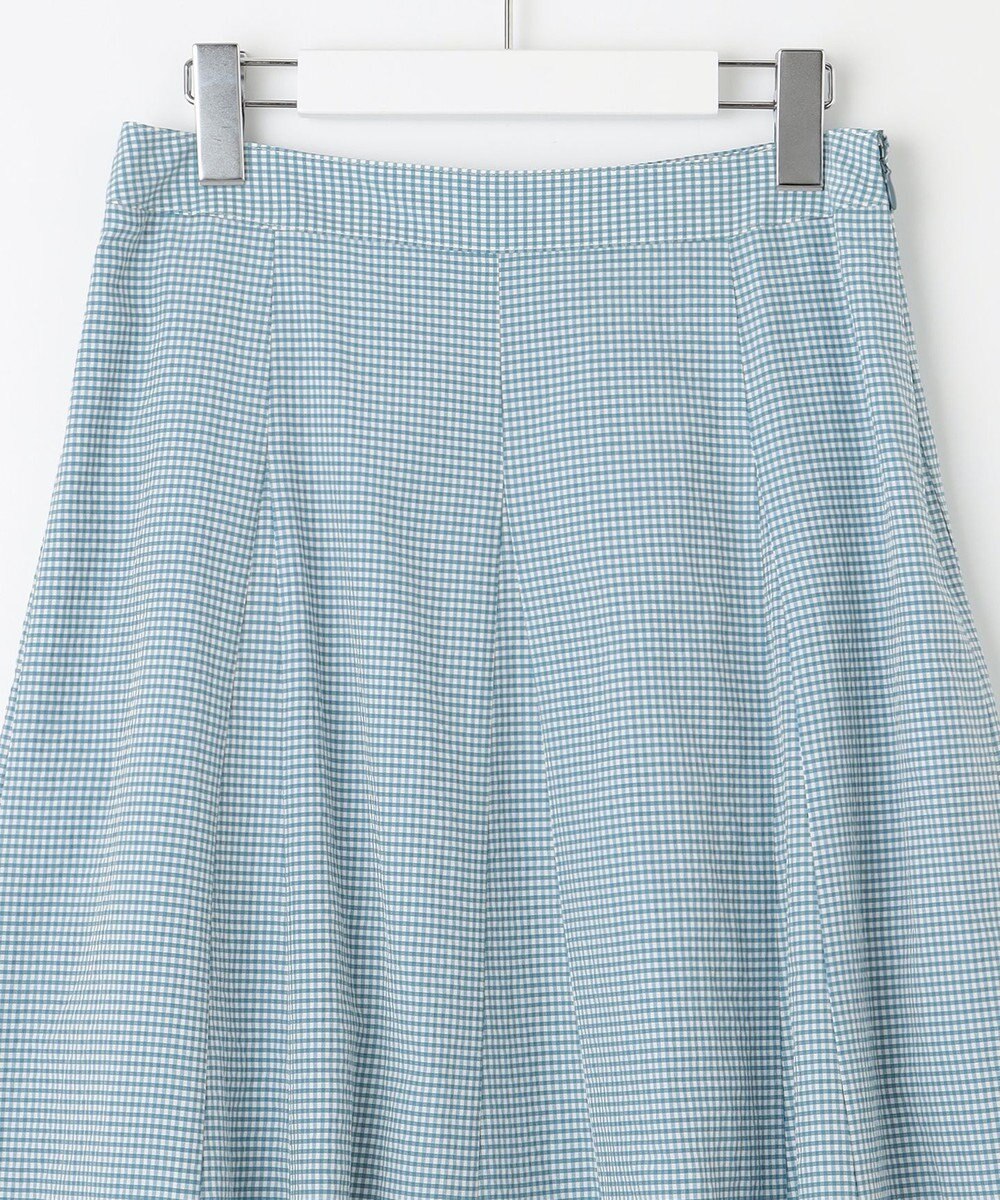 J.PRESS LADIES 【洗える】アセVis ギンガム スカート 