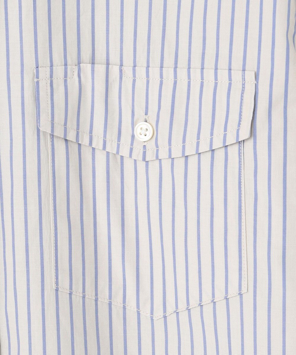 J.PRESS MEN ポプリンストライプシャツ/B.D 