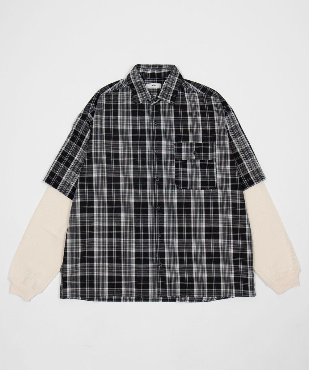 WEGO 【ユニセックス着用ITEM】アンサンブルチェックシャツ（LS） 