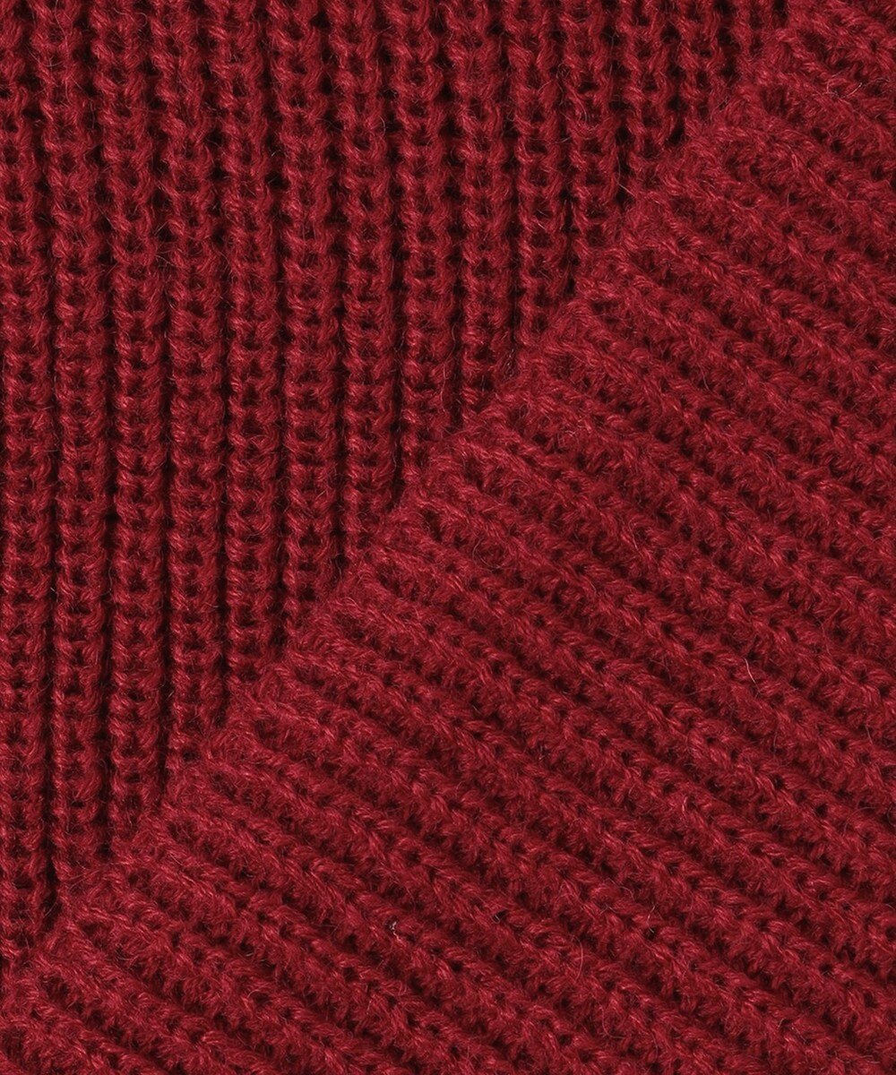 ANY ウールブレンドバルキーニット Vネック 